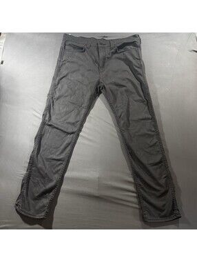 Levis 508 Regular Tapered Fit Mens Denim Jeans Dark Gray Charcoal Size 36x32